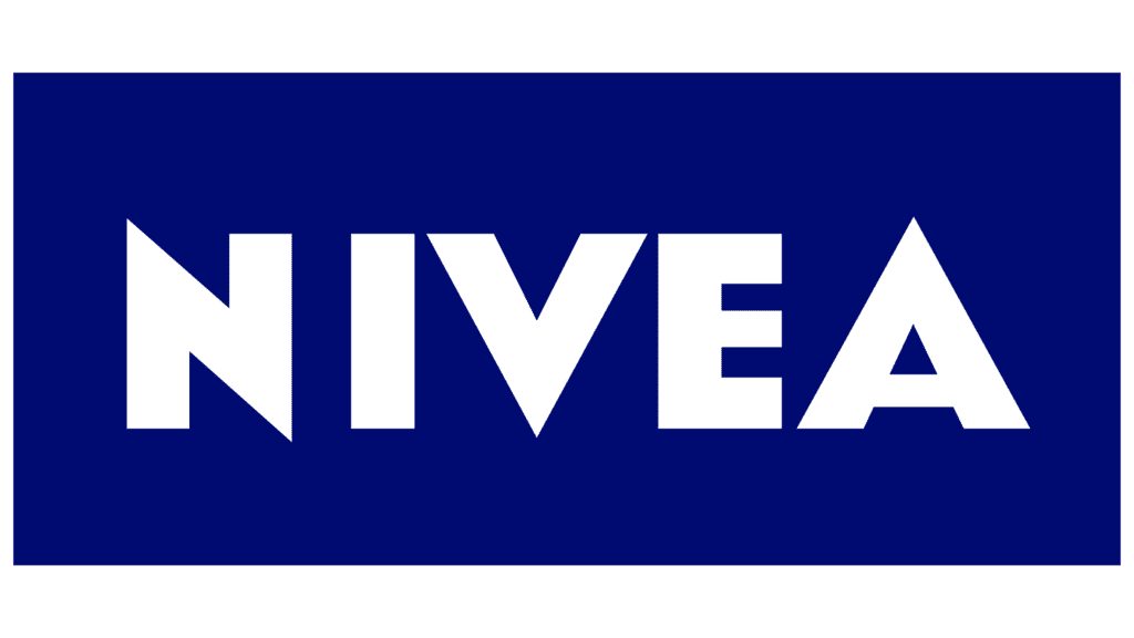 NIVEA logo in bold white capital letters displayed on a dark blue background, reminiscent of the deep seas of Dubrovnik, inviting you to consider private boat tours and day trips.