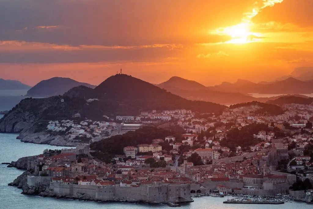 dubrovnik sunset