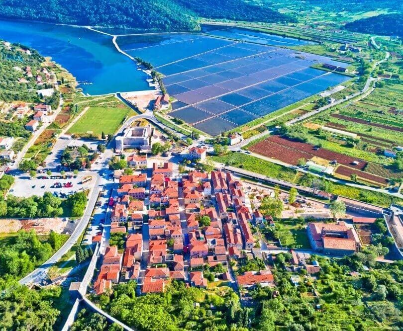 Ston aerial view - Rewind Dubrovnik by boat