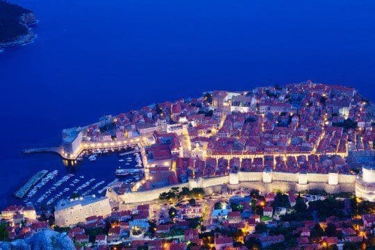 What to do in Dubrovnik at night - Srdj view - featured image