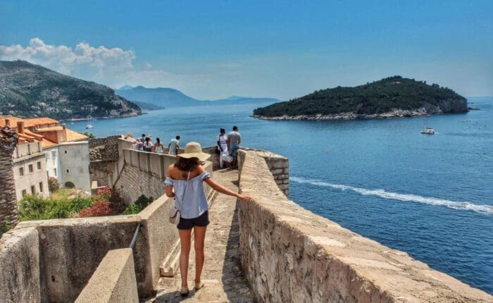 city walls in Dubrovnik