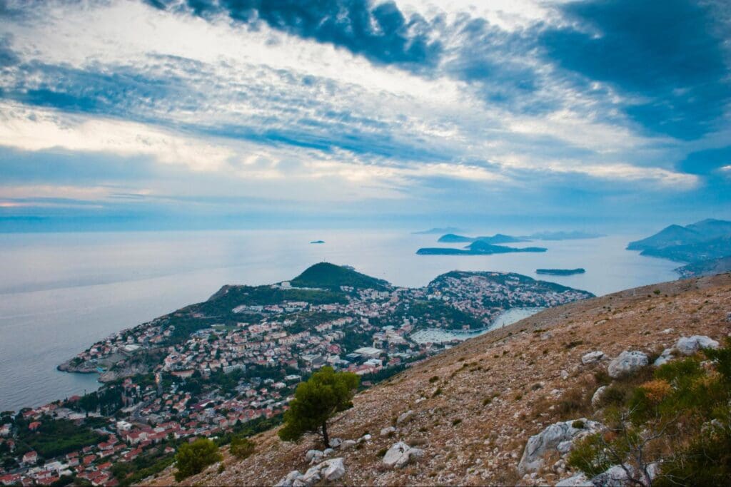 The Elafiti Islands, Croatia with the beautiful sea in the background